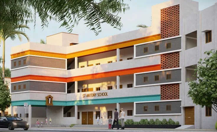 The main academic block at Kingsway Heritage College, Ikeja